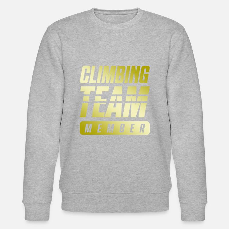 Climbing Team - Stanley/Stella Unisex Bio-Sweatshirt CHANGER  - Grau meliert