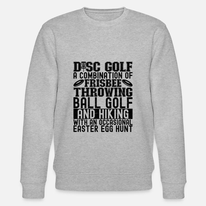 Disc Golf Disc Golfer - Stanley/Stella CHANGER Unisex Organic Sweatshirt - heather grey
