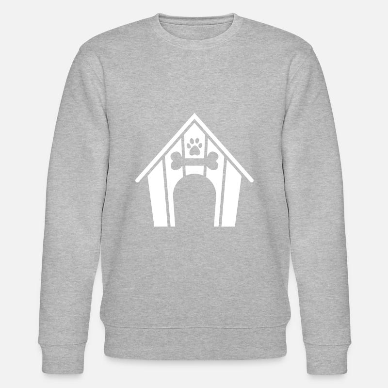 Hundehütte Hund - Stanley/Stella Unisex Bio-Sweatshirt CHANGER  - Grau meliert