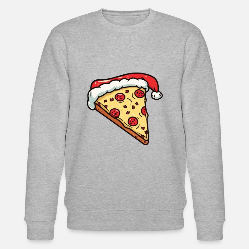 Pizza Noël Bande Dessinée - Sweat bio CHANGER Stanley/Stella Unisexe - gris chiné