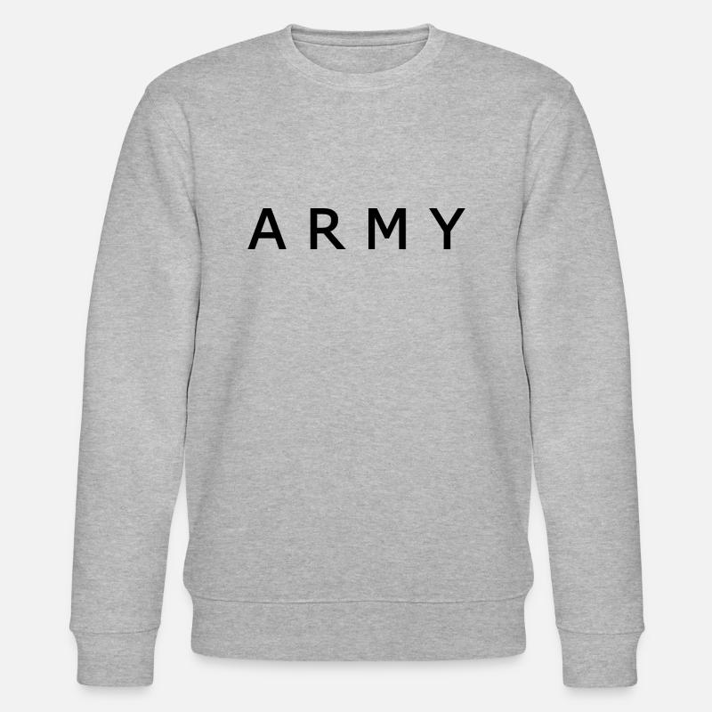 Army - Sweat bio CHANGER Stanley/Stella Unisexe - gris chiné