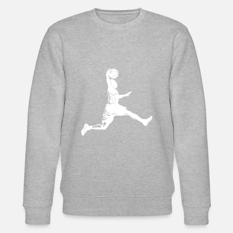 Silhouette de basket-ball - Sweat bio CHANGER Stanley/Stella Unisexe - gris chiné