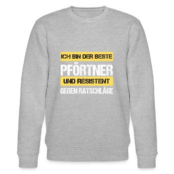 Resistant Gatekeeper - Stanley/Stella CHANGER Unisex Organic Sweatshirt - heather grey - Front - Nik (191cm) & Marisol (170cm)