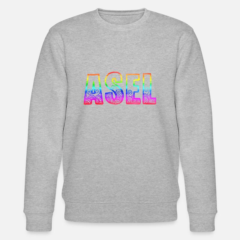 asel rs regenbogen - Stanley/Stella Unisex Bio-Sweatshirt CHANGER  - Grau meliert