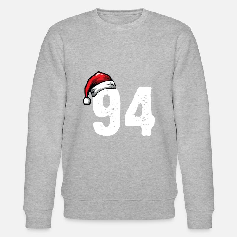 94 Numéro Noël - Sweat bio CHANGER Stanley/Stella Unisexe - gris chiné