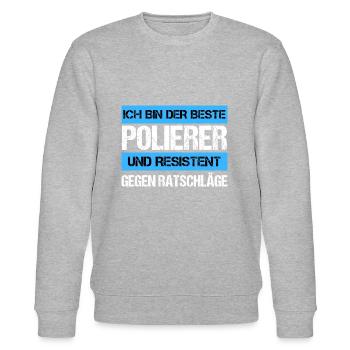 Resistenter Polierer - Stanley/Stella Unisex Bio-Sweatshirt CHANGER  - Grau meliert - Vorne - Nik (191cm) & Marisol (170cm)