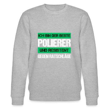 Resistenter Polierer - Stanley/Stella Unisex Bio-Sweatshirt CHANGER  - Grau meliert - Vorne - Nik (191cm) & Marisol (170cm)