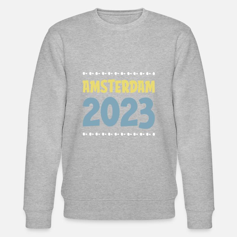 Amsterdam 2023 - Stanley/Stella Unisex Bio-Sweatshirt CHANGER  - Grau meliert