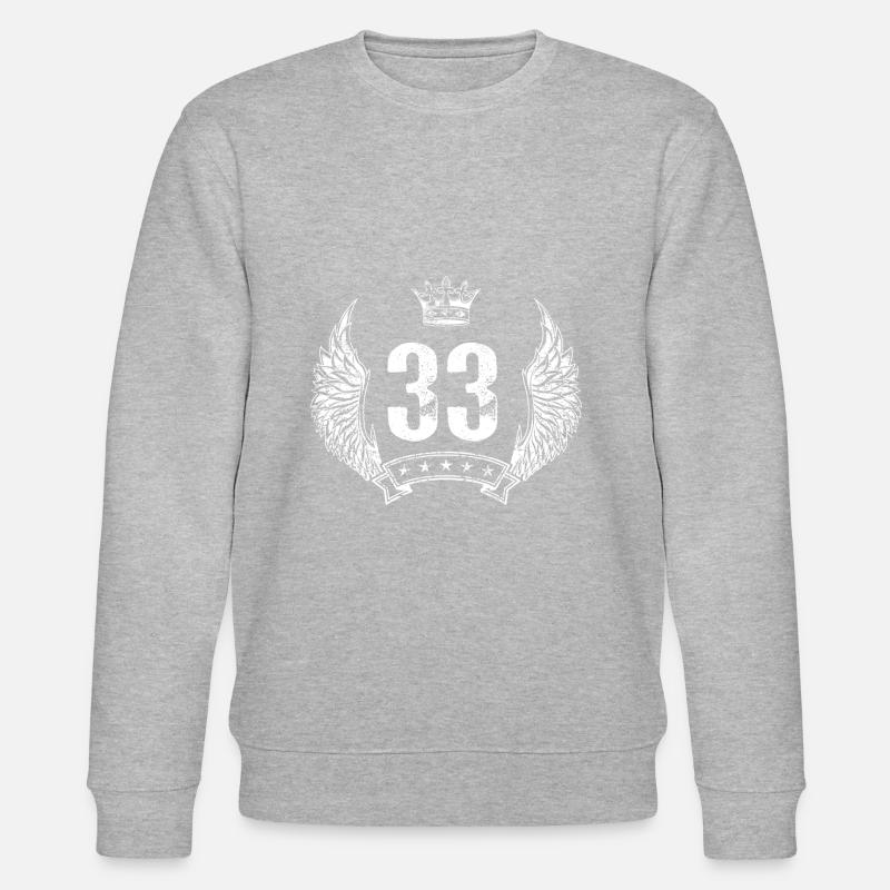 33 Couronne numérique - Sweat bio CHANGER Stanley/Stella Unisexe - gris chiné