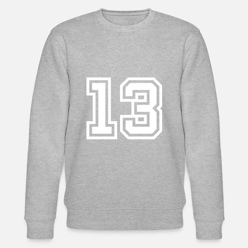 13 Symbole numérique - Sweat bio CHANGER Stanley/Stella Unisexe - gris chiné
