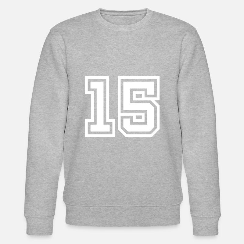 Symbole de 15 chiffres - Sweat bio CHANGER Stanley/Stella Unisexe - gris chiné