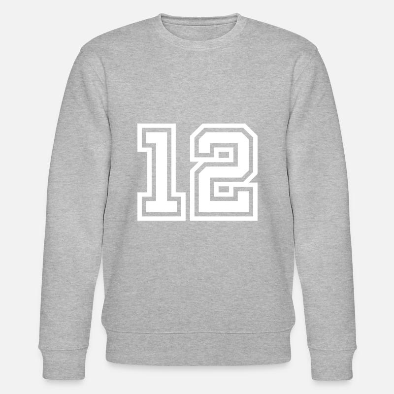 Symbole de 12 chiffres - Sweat bio CHANGER Stanley/Stella Unisexe - gris chiné