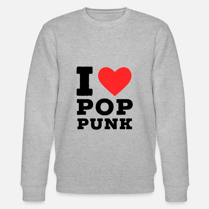J’adore le pop punk - Sweat bio CHANGER Stanley/Stella Unisexe - gris chiné