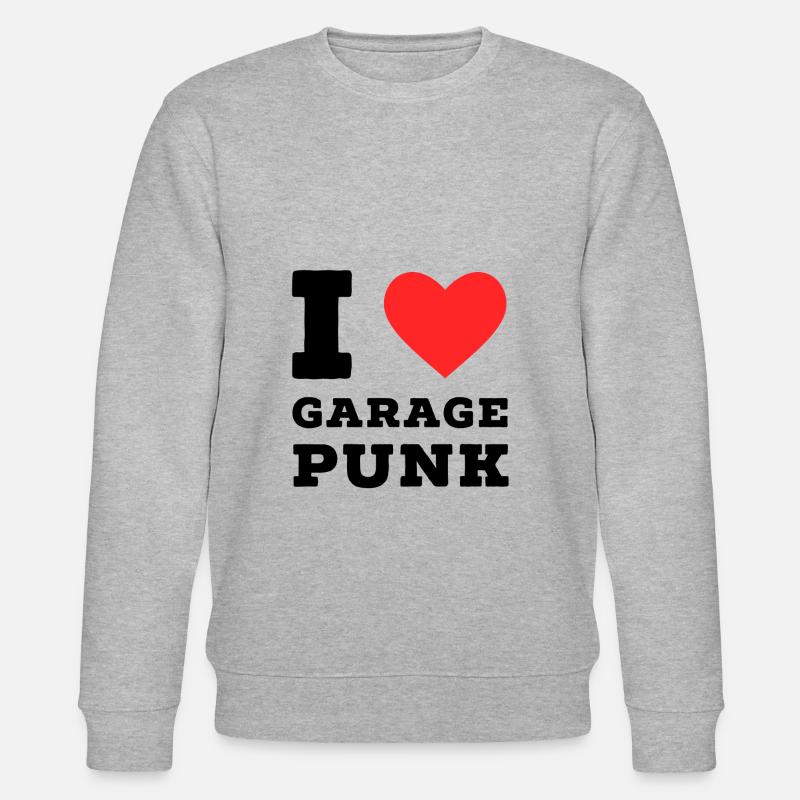J’adore le garage punk - Sweat bio CHANGER Stanley/Stella Unisexe - gris chiné