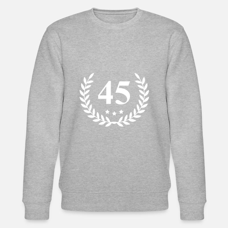 45 Couronne numérique - Sweat bio CHANGER Stanley/Stella Unisexe - gris chiné