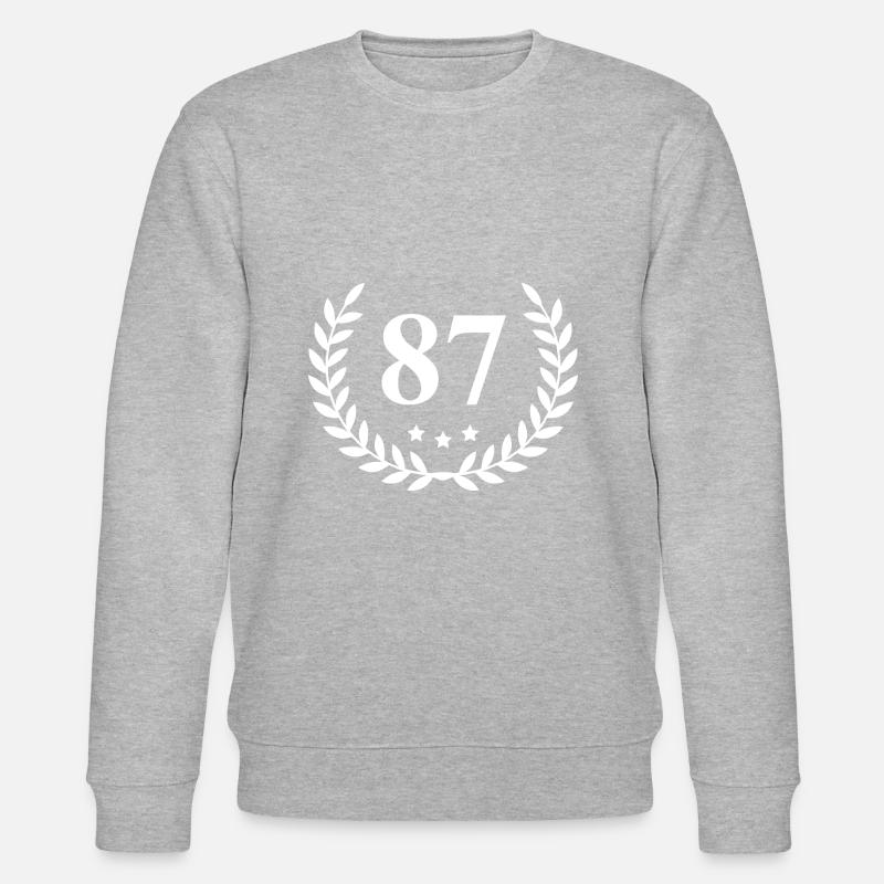 87 Nombre de couronnes - Sweat bio CHANGER Stanley/Stella Unisexe - gris chiné