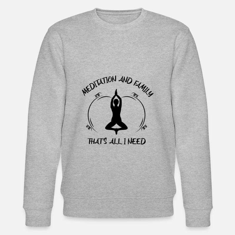 Meditation - Stanley/Stella CHANGER Unisex Organic Sweatshirt - heather grey