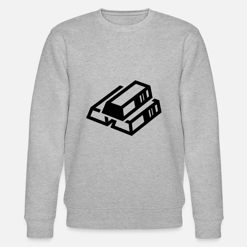 Icône Silhouette dorée - Sweat bio CHANGER Stanley/Stella Unisexe - gris chiné