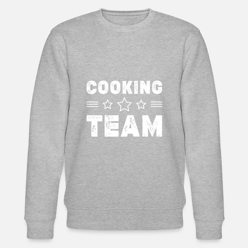 Cooking Team - Stanley/Stella Unisex Bio-Sweatshirt CHANGER - Grau meliert