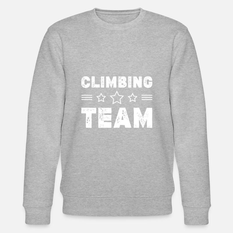 Climbing Team - Stanley/Stella Unisex Bio-Sweatshirt CHANGER  - Grau meliert