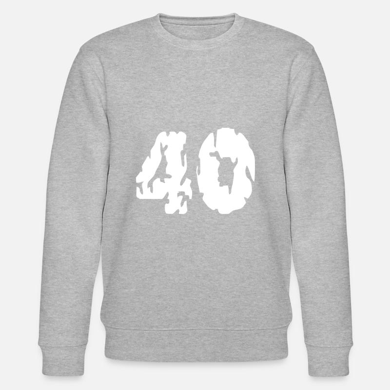 Maillot 40 numéros - Sweat bio CHANGER Stanley/Stella Unisexe - gris chiné