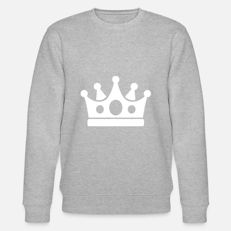 Krone Symbol - Stanley/Stella Unisex Bio-Sweatshirt CHANGER  - Grau meliert