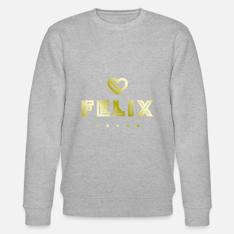 Felix Herz - Stanley/Stella Unisex Bio-Sweatshirt CHANGER  - Grau meliert