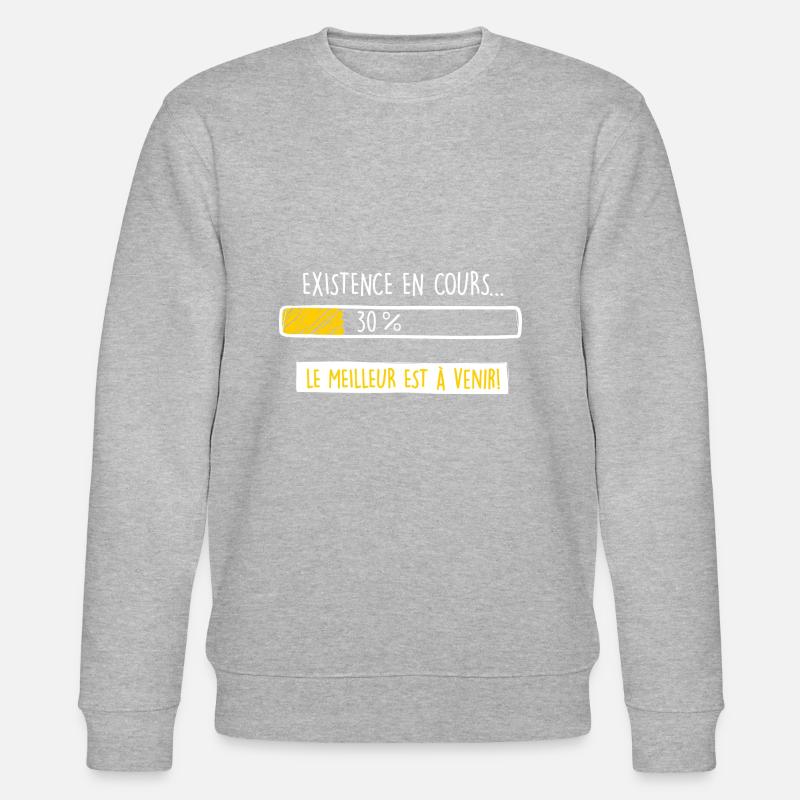 30 ans - Existence en cours - Sweat bio CHANGER Stanley/Stella Unisexe - gris chiné