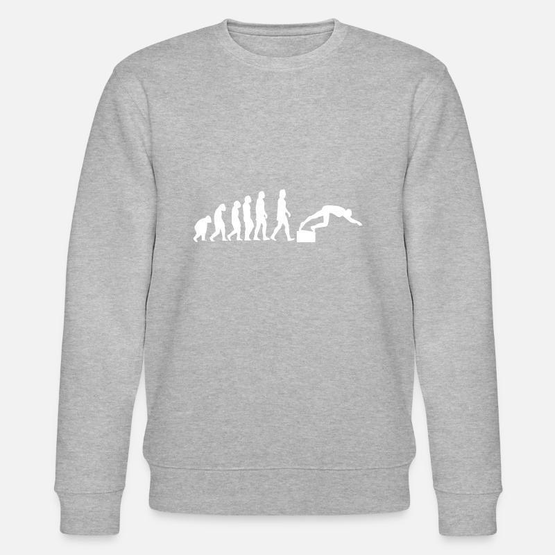 Swimmer's evolution - Stanley/Stella CHANGER Unisex Organic Sweatshirt - undefined