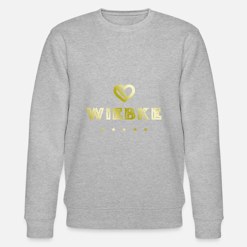 Wiebke Herz - Stanley/Stella Unisex Bio-Sweatshirt CHANGER  - Grau meliert