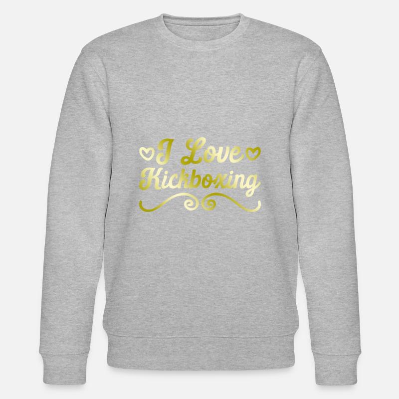 J’adore le kick boxing - Sweat bio CHANGER Stanley/Stella Unisexe - gris chiné