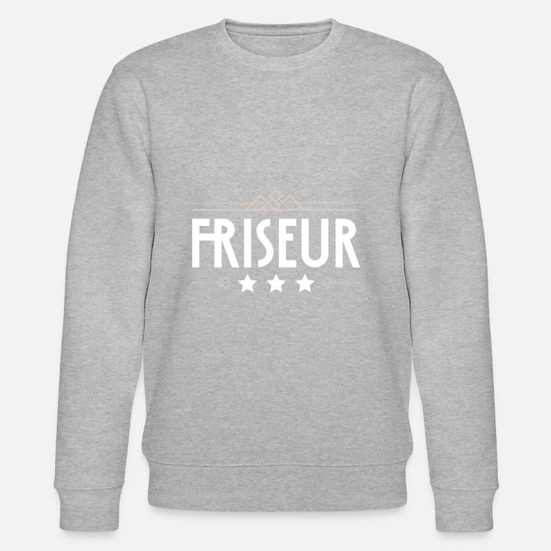 Friseur Beruf - Stanley/Stella Unisex Bio-Sweatshirt CHANGER - Grau meliert