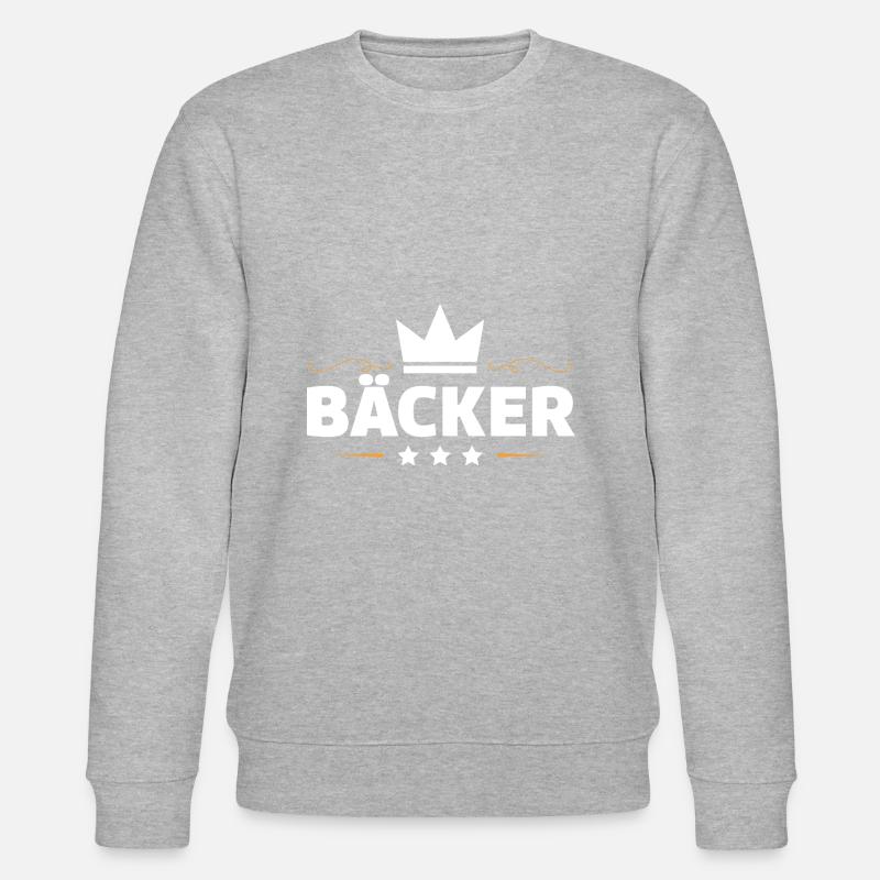Bäcker Beruf - Stanley/Stella Unisex Bio-Sweatshirt CHANGER  - Grau meliert