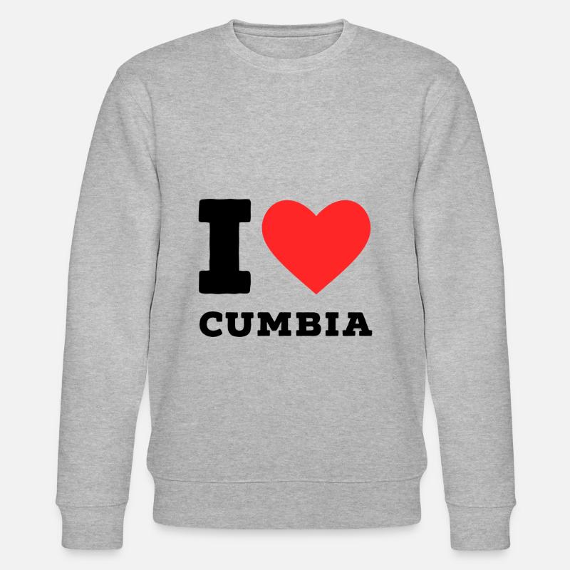 Ich liebe Cumbia - Stanley/Stella Unisex Bio-Sweatshirt CHANGER - Grau meliert