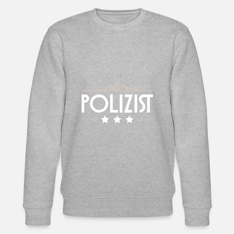 Polizist Beruf - Stanley/Stella Unisex Bio-Sweatshirt CHANGER  - Grau meliert