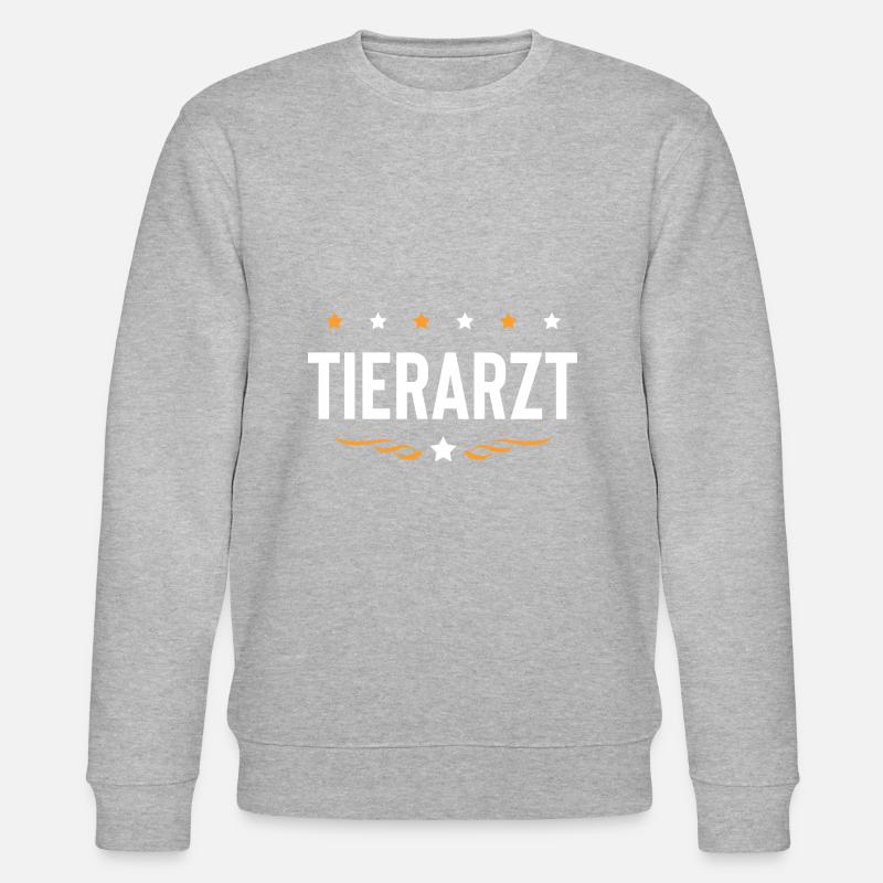 Tierarzt Beruf - Stanley/Stella Unisex Bio-Sweatshirt CHANGER  - Grau meliert