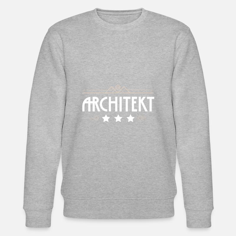 Architekt Beruf - Stanley/Stella Unisex Bio-Sweatshirt CHANGER  - Grau meliert