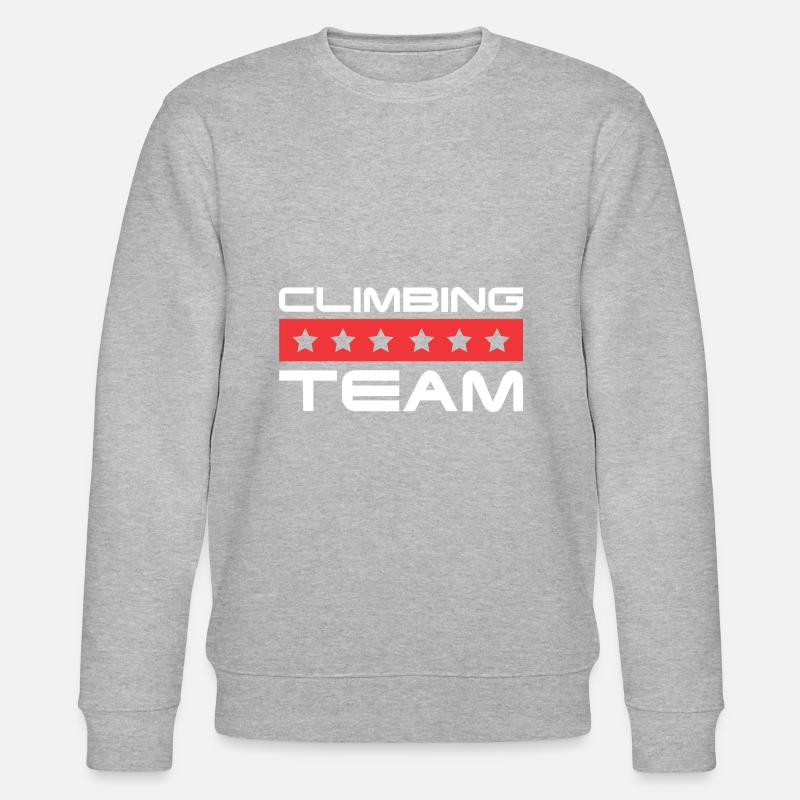 Climbing Crew - Stanley/Stella Unisex Bio-Sweatshirt CHANGER  - Grau meliert