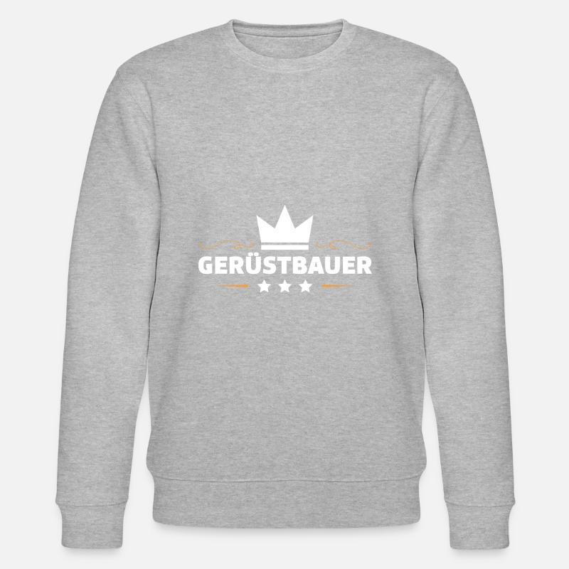 Gerüstbauer Beruf - Stanley/Stella Unisex Bio-Sweatshirt CHANGER  - Grau meliert