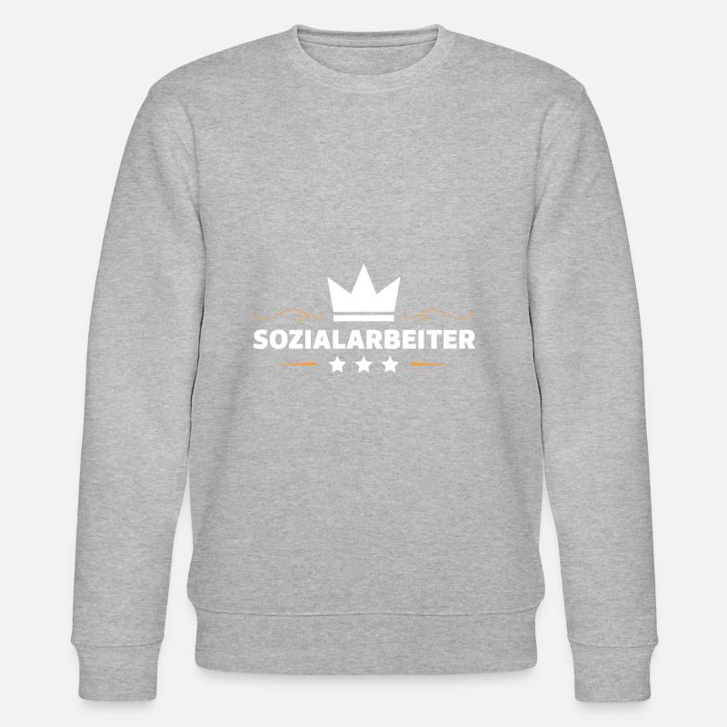 Sozialarbeiter Beruf - Stanley/Stella Unisex Bio-Sweatshirt CHANGER  - Grau meliert