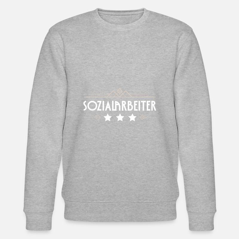 Sozialarbeiter Beruf - Stanley/Stella Unisex Bio-Sweatshirt CHANGER  - Grau meliert