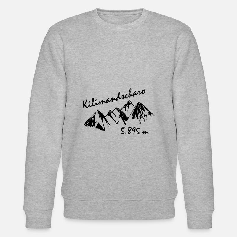 Kilimandscharo schwarz - Stanley/Stella Unisex Bio-Sweatshirt CHANGER  - Grau meliert