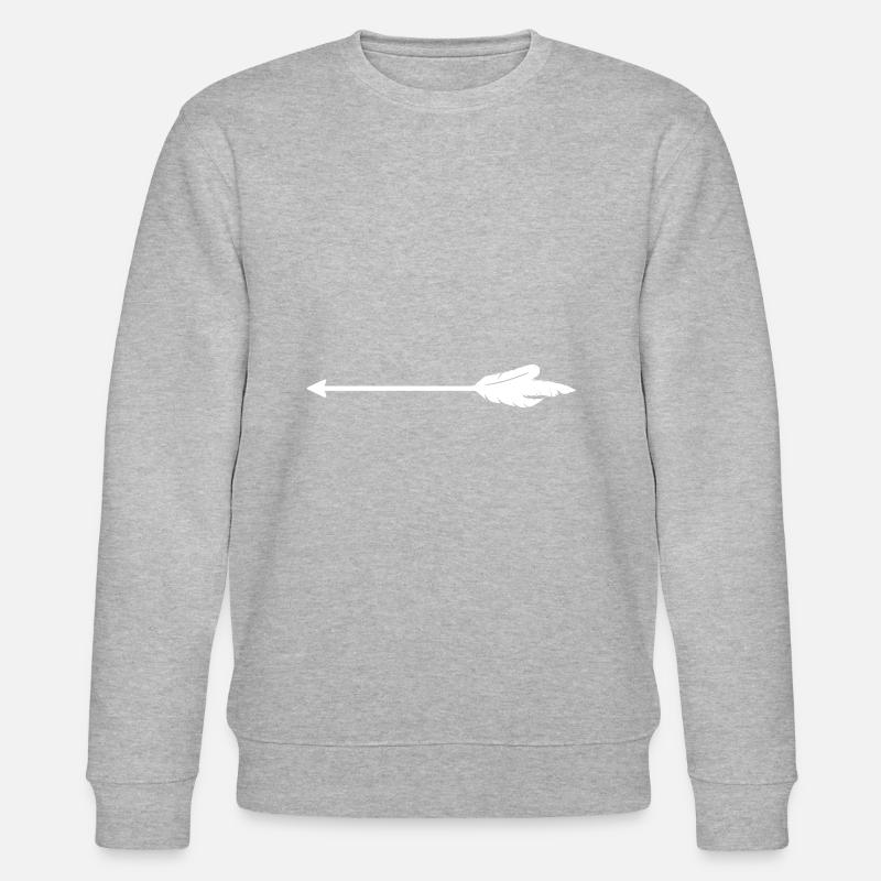 Pfeil Icon - Stanley/Stella Unisex Bio-Sweatshirt CHANGER  - Grau meliert