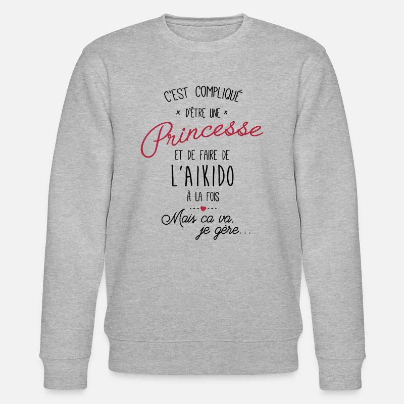 princesse et Aikido - Sweat bio CHANGER Stanley/Stella Unisexe - gris chiné