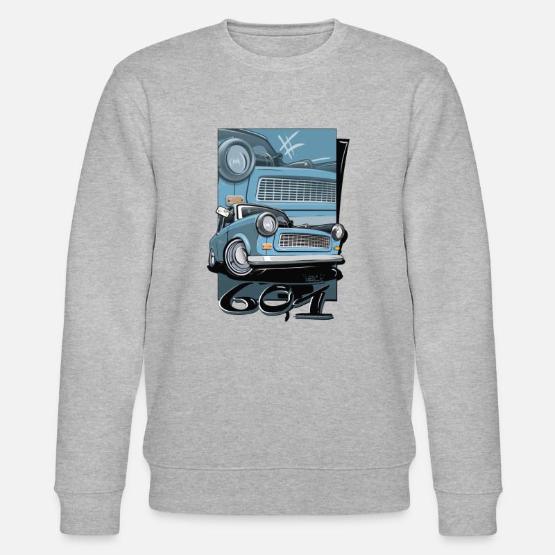 Trabi 601 bleu - Sweat bio CHANGER Stanley/Stella Unisexe - gris chiné