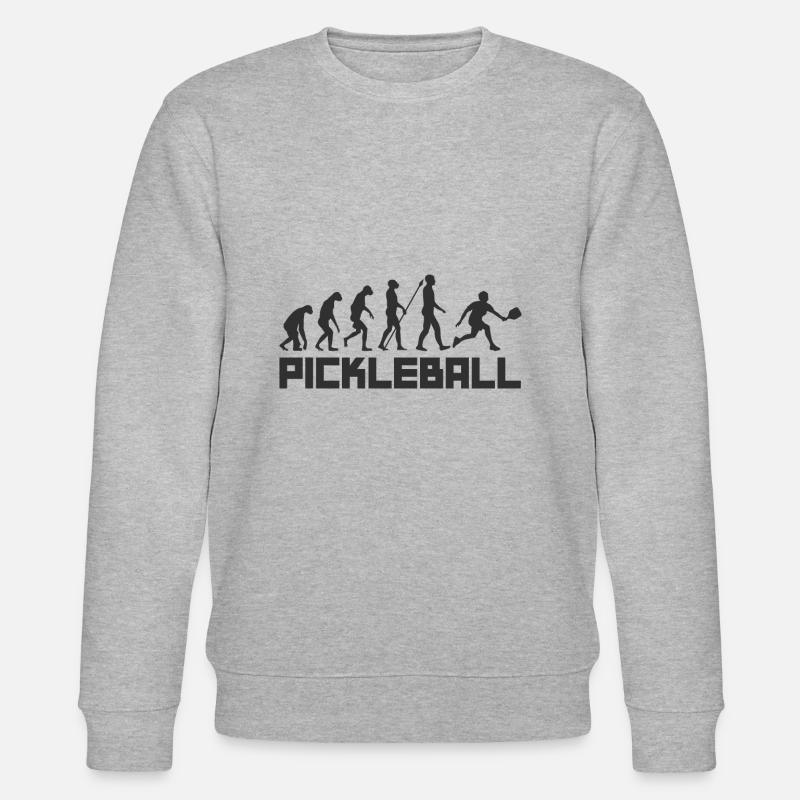 Pickleball Evolution - Stanley/Stella Unisex Bio-Sweatshirt CHANGER - Grau meliert