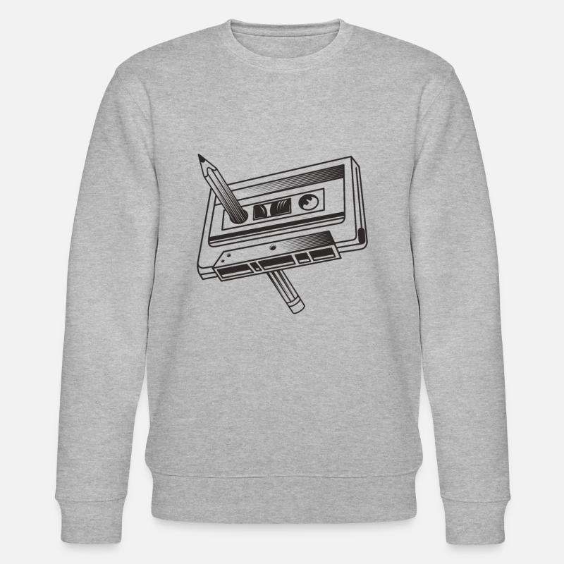 Crayon à cassette - Sweat bio CHANGER Stanley/Stella Unisexe - gris chiné