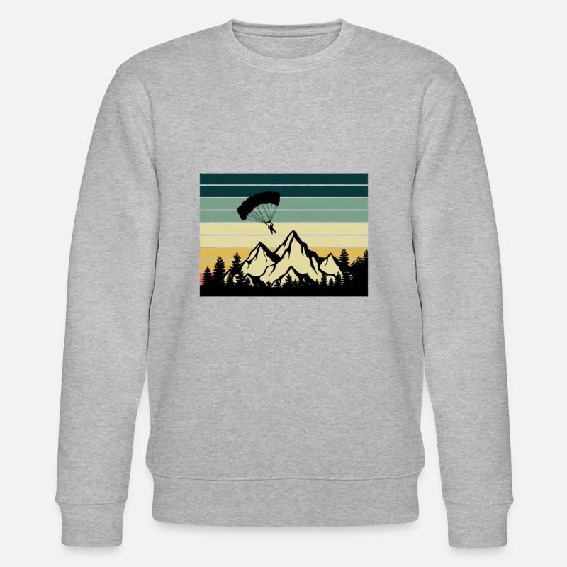 Paragliding - Stanley/Stella Unisex Bio-Sweatshirt CHANGER  - Grau meliert