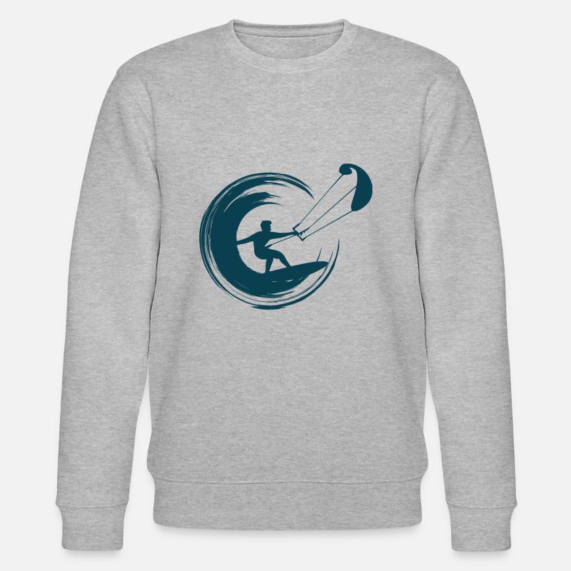 Kitesurfer - Stanley/Stella Unisex Bio-Sweatshirt CHANGER  - Grau meliert