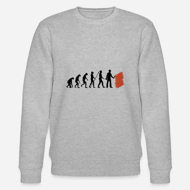 Bricklayer evolution - Stanley/Stella CHANGER Unisex Organic Sweatshirt - heather grey